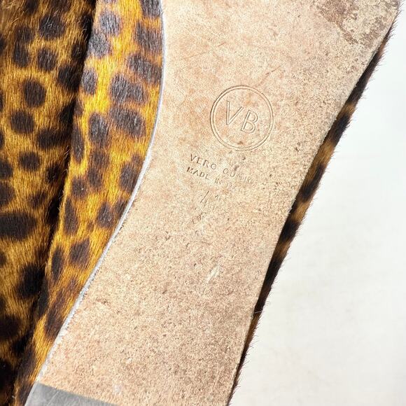 Veronica Beard Leopard Print Calf Hair Loafers Slip On Flats Size 41 - Picture 9 of 9